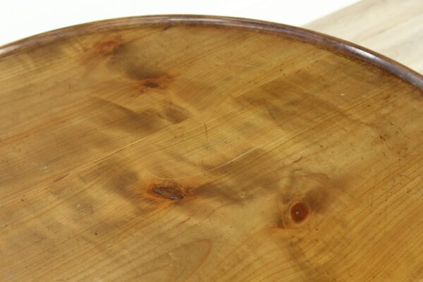 Edwardian Yew Wood Snap Top Table - Image 7