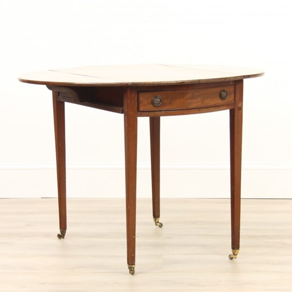 Georgian Light Mahogany Pembroke Table Georgian Antique Furniture 5