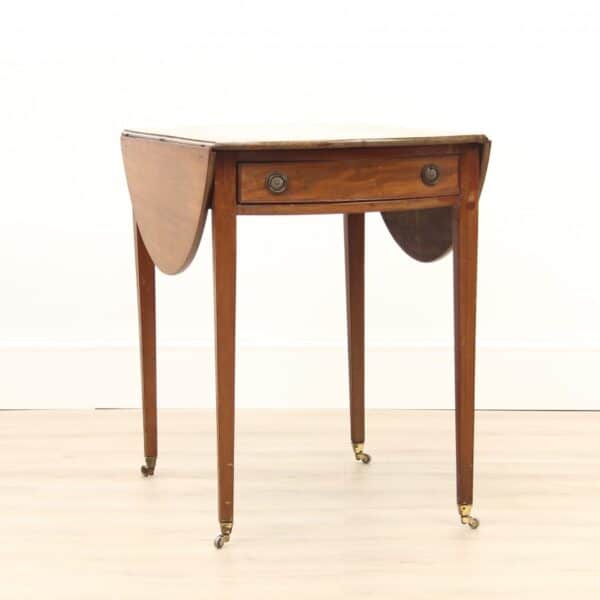 Georgian Light Mahogany Pembroke Table Georgian Antique Furniture 6