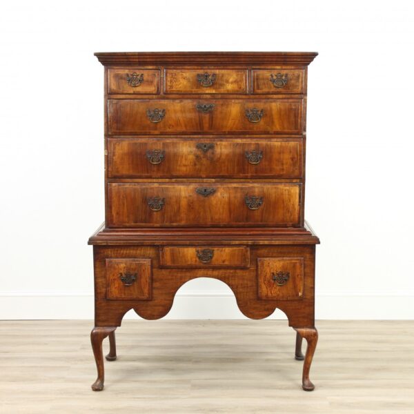 Georgian Walnut Chest on Stand