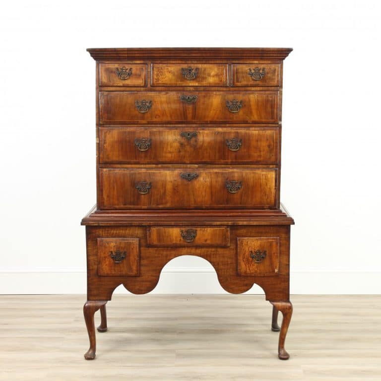 Georgian Walnut Chest on Stand
