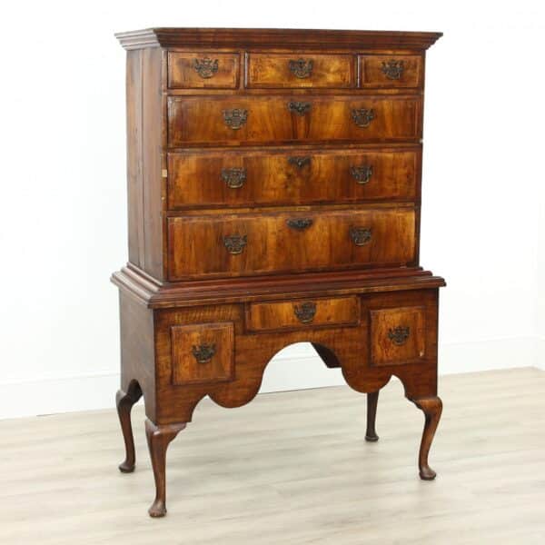 Georgian Walnut Chest on Stand - Image 2