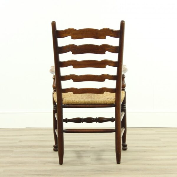 A Set of Four Elm Ladderback Chairs chairs Antique Chairs 5