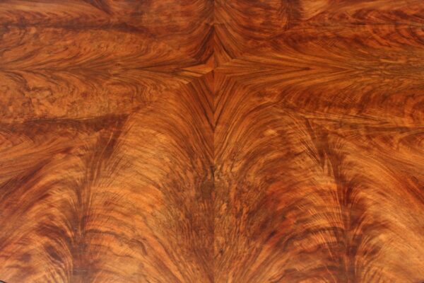 Victorian Flamed Mahogany Pedestal Table - Image 9