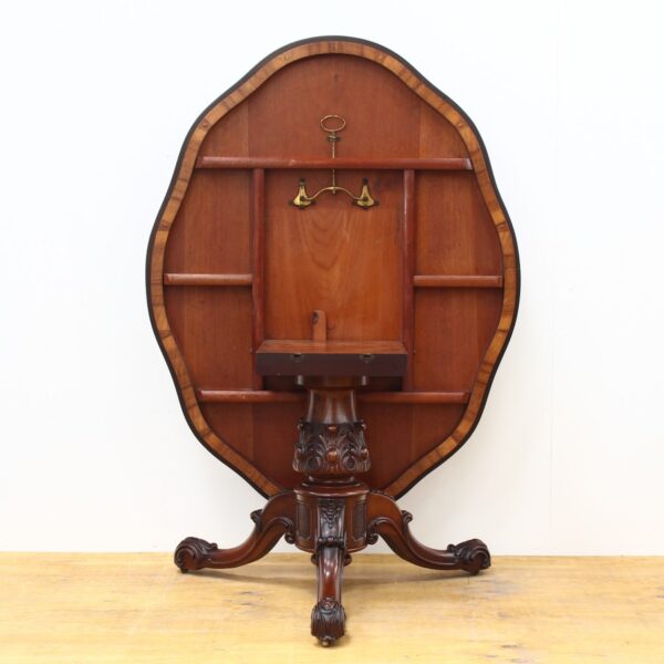 Victorian Flamed Mahogany Pedestal Table - Image 2