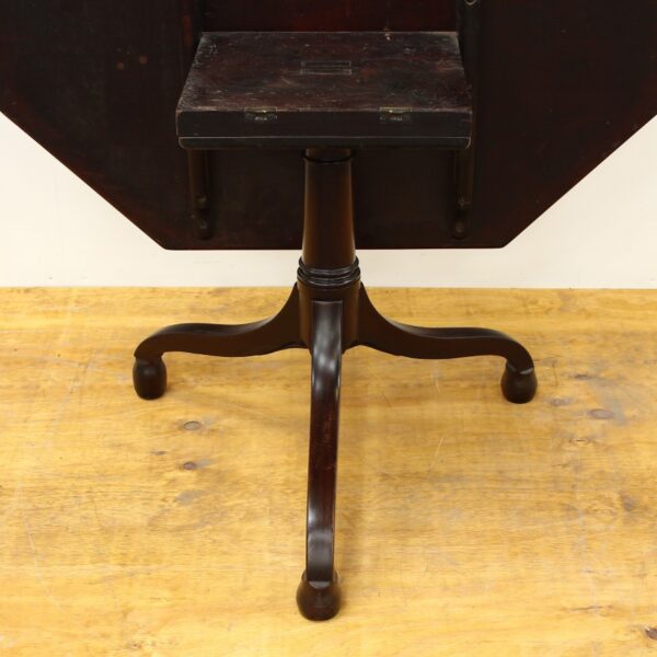 Georgian Mahogany & Satinwood Octagon Snap Top Table - Image 3