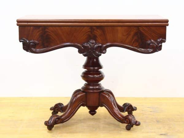 Victorian Mahogany Tea Table tea table Antique Furniture 3