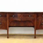 George III Serpentine Flamed Mahogany Sideboard Georgian Antique Furniture