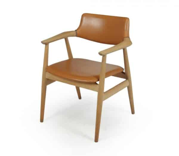 Mid Century Desk Chair in Oak by Erik Kirkegaard Antique Chairs 4