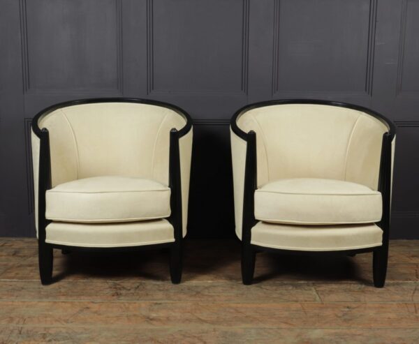 A Pair of Art Deco Lounge Armchairs by Paul Follot - Image 11
