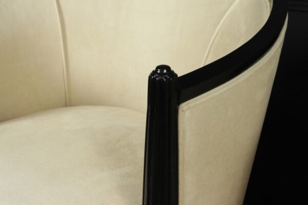 A Pair of Art Deco Lounge Armchairs by Paul Follot - Image 9