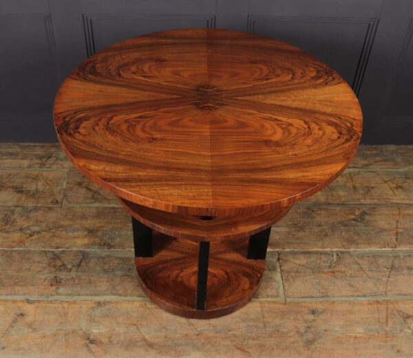 Art Deco Centre Coffee Table in Walnut coffee table Antique Tables 5