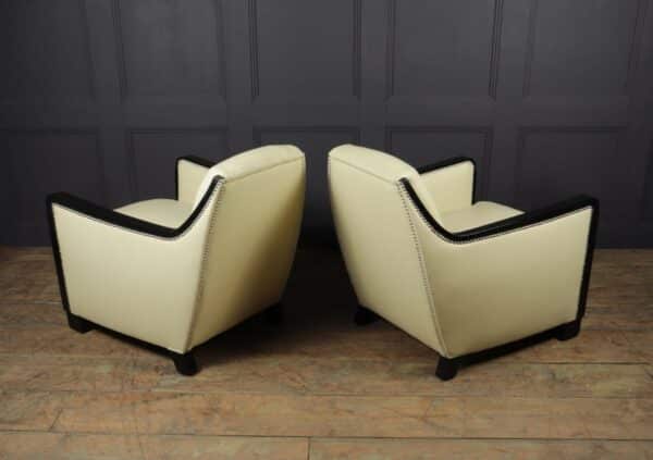 A Pair of art Deco Leather Armchairs - Image 13