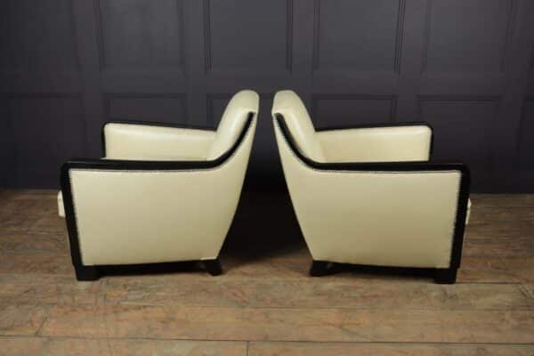 A Pair of art Deco Leather Armchairs - Image 12