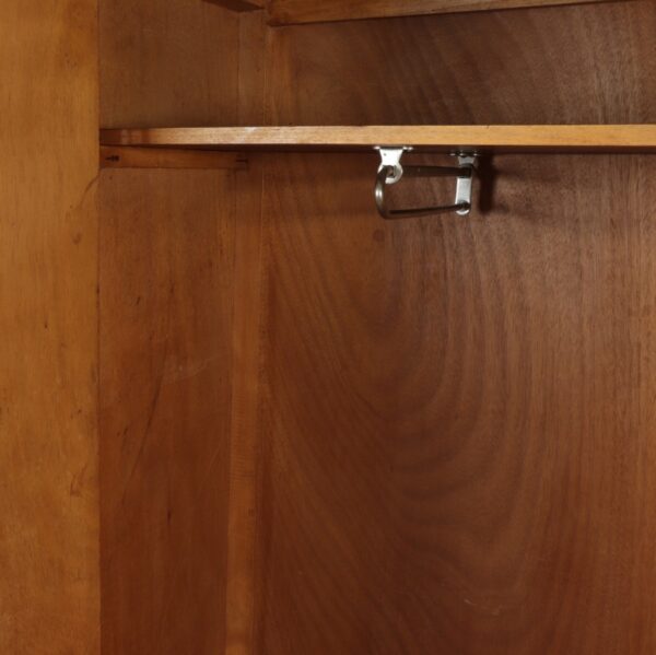 French Art Deco Walnut Wardrobe c1930 - Image 7