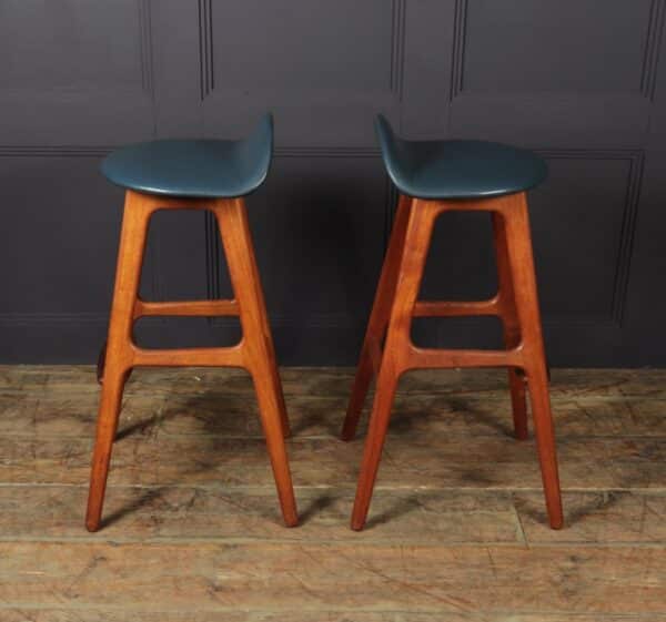 Pair of Teak Bar stools by Erik Buch erik buch Antique Stools 15