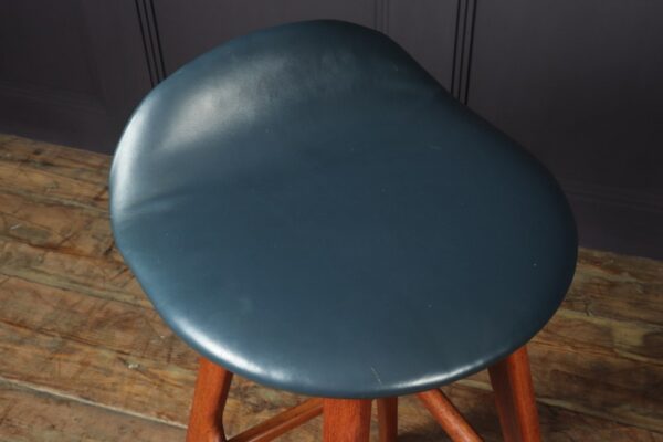 Pair of Teak Bar stools by Erik Buch - Image 5