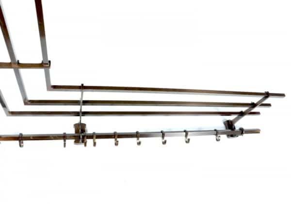 Large Art Deco Corner Coat and Hat Rack c1920 - Image 13