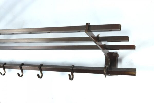 Large Art Deco Corner Coat and Hat Rack c1920 - Image 8