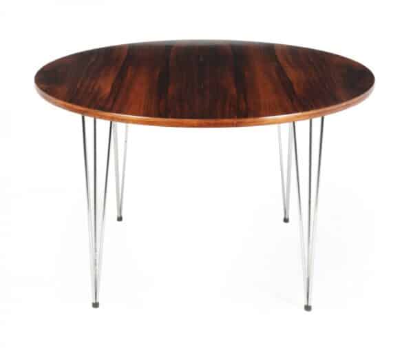 Mid Century Rosewood Dining Table by Hove Mobler - Image 14