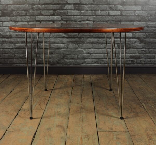 Mid Century Rosewood Dining Table by Hove Mobler - Image 12