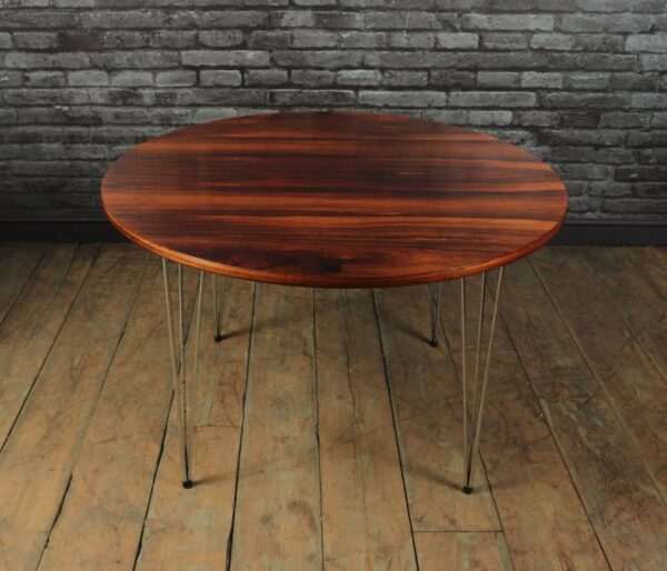 Mid Century Rosewood Dining Table by Hove Mobler - Image 10
