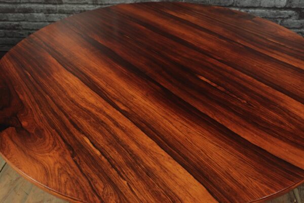 Mid Century Rosewood Dining Table by Hove Mobler - Image 9
