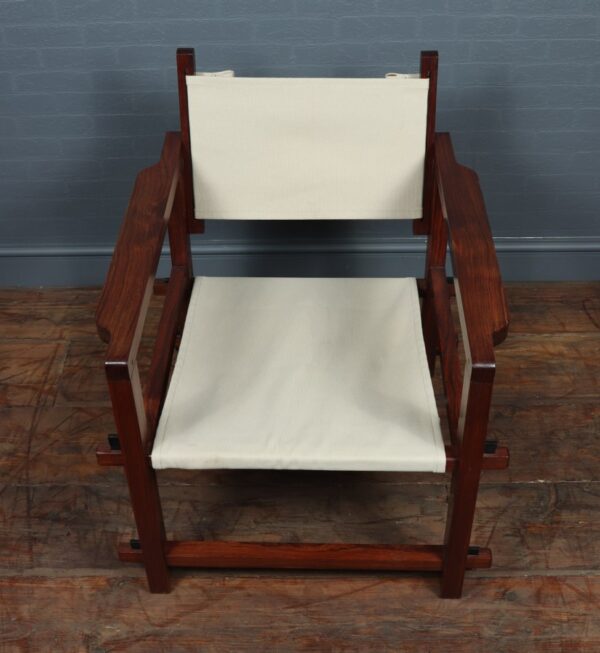Rosewood Sling Chair - Brazil c1960 - Image 12