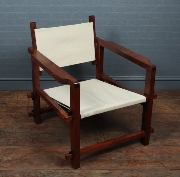 Rosewood Sling Chair – Brazil c1960 Antique Chairs 10