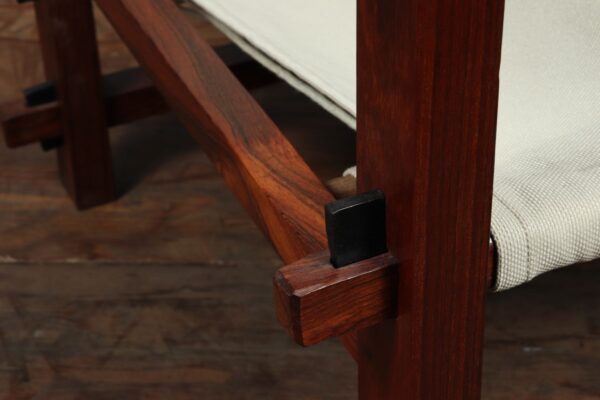 Rosewood Sling Chair - Brazil c1960 - Image 7