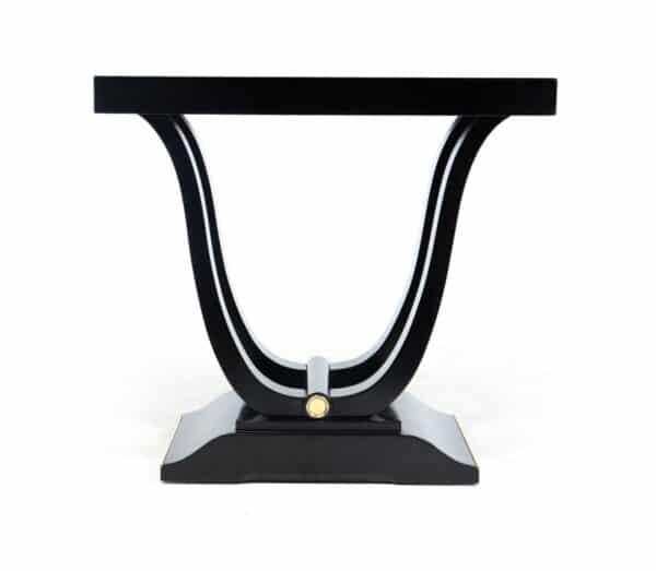 Art Deco Table in Ebonised Piano Lacqure Antique Furniture 13