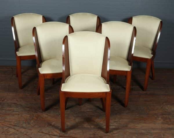 Set of 6 French Art Deco Dining Chairs Antique Chairs 4