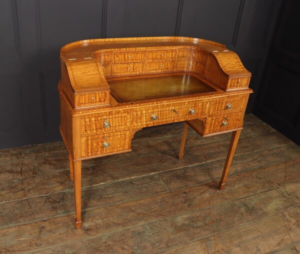 Antique Satinwood Carlton House Desk c1900 - Image 7