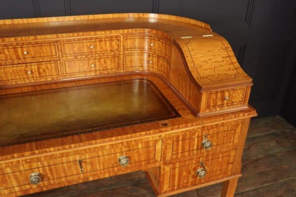 Antique Satinwood Carlton House Desk c1900 - Image 5