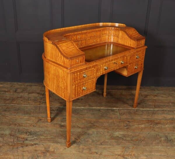 Antique Satinwood Carlton House Desk c1900 - Image 3
