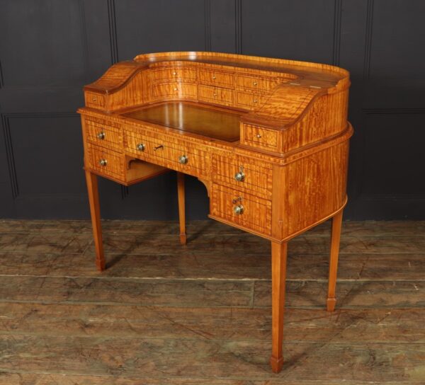 Antique Satinwood Carlton House Desk c1900 Antique Desks 4