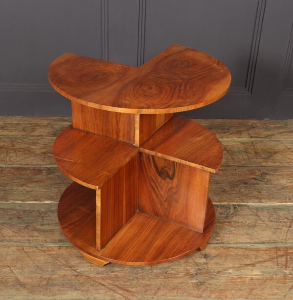 Art Deco Walnut Bookcase Table - Image 10