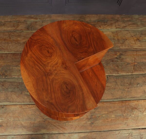 Art Deco Walnut Bookcase Table - Image 8