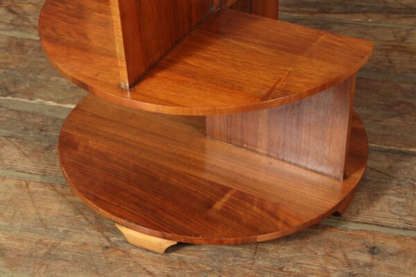 Art Deco Walnut Bookcase Table - Image 5
