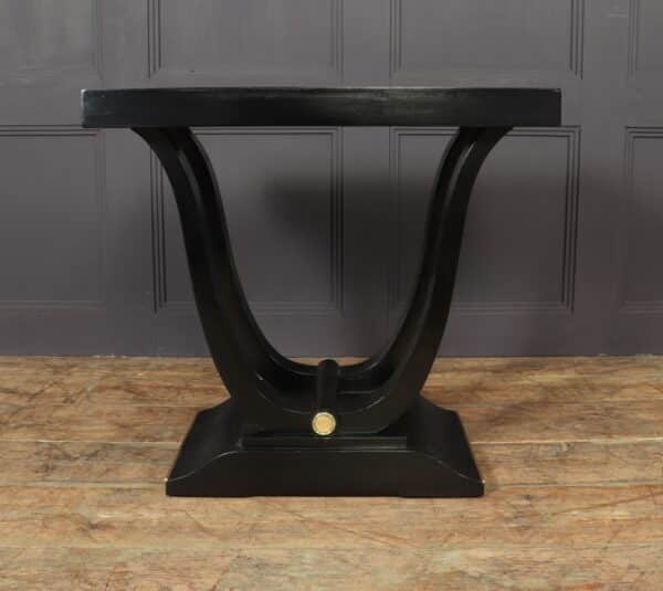 Art Deco Table in Ebonised Piano Lacqure Antique Furniture 12