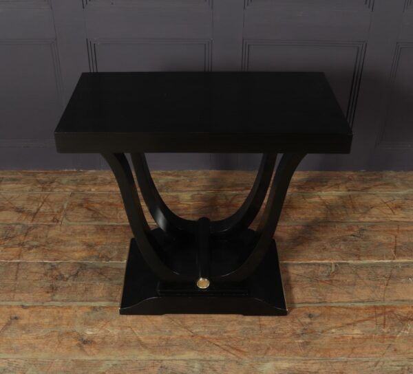 Art Deco Table in Ebonised Piano Lacqure - Image 9