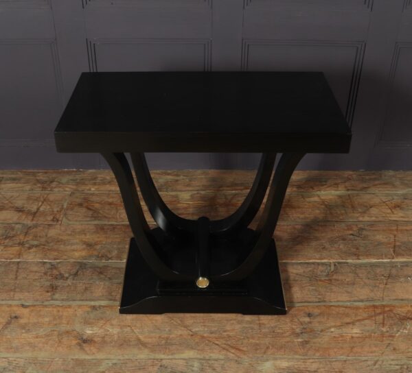 Art Deco Table in Ebonised Piano Lacqure Antique Furniture 11