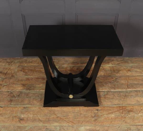 Art Deco Table in Ebonised Piano Lacqure - Image 5