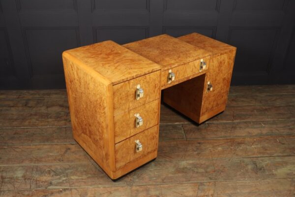 Art Deco Dressing Table and stool in Burr Maple - Image 8