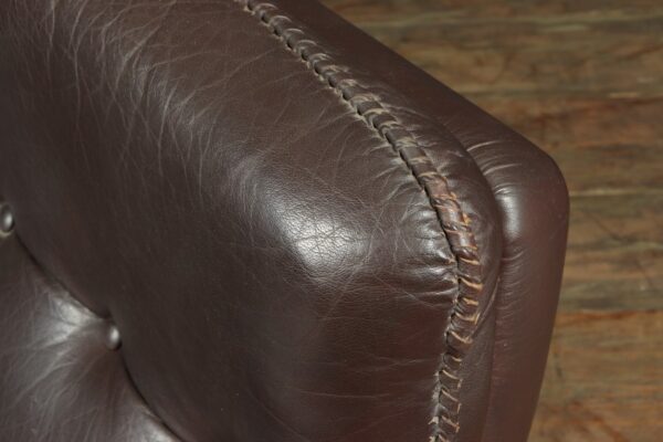 Mid Century Chrome and Leather Sofa by Arne Norrell c1960 - Image 4
