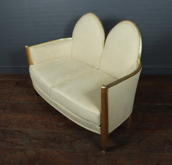 Art Deco Gilt-wood Salon Suite Attributed to Paul Follot c1925 Antique Chairs 9