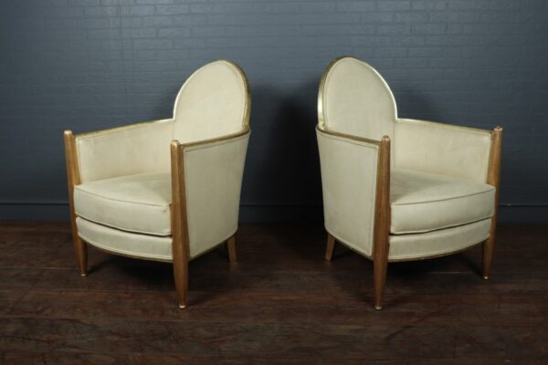 Art Deco Gilt-wood Salon Suite Attributed to Paul Follot c1925 Antique Chairs 5