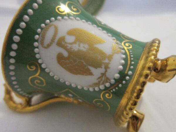 Antique "Limoges" Cup & Saucer Handpainted & Signed by Artist - Image 6