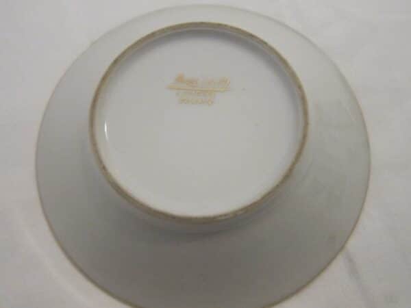 Antique "Limoges" Cup & Saucer Handpainted & Signed by Artist - Image 7