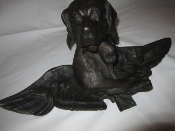 19th Century French Bronze “Dog” Inkwell bronze Antique Metals 9